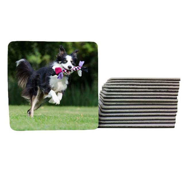 Imagem de Jogo 10 Porta Copos Personalizado Dog Cachorro Linha Pet Quadrado