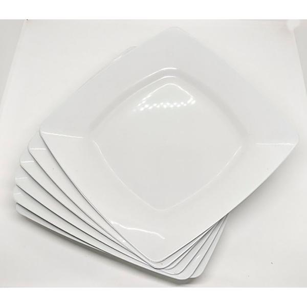 Jogo 10 Pratos Plástico Quadrados 10 Cumbucas 700ml Branco Oferta - VENDEU BEM Jogo 10 Pratos Plástico Quadrados 10 Cumbucas 700ml Branco Oferta - VENDEU BEM