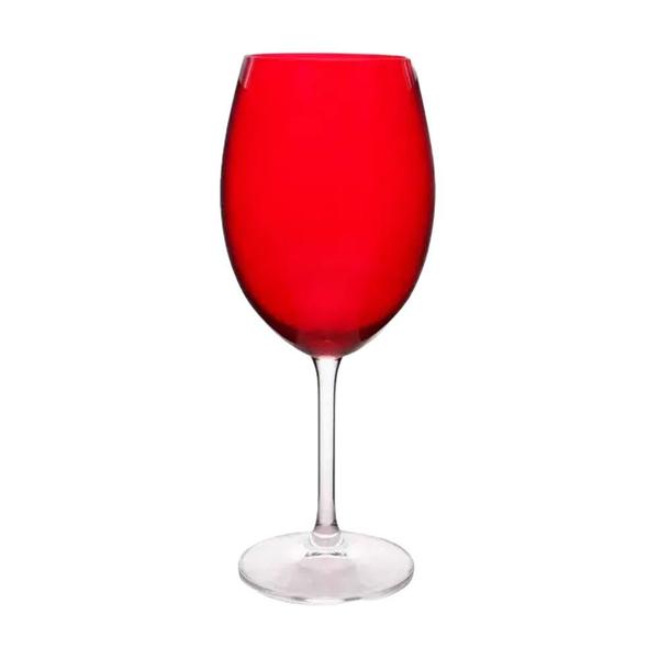 Imagem de Jogo 10 Taças de Cristal Bohemia Vinho Água Vermelha Gastro Carmim 580ml