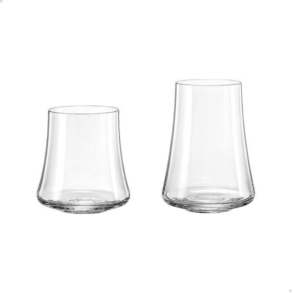 Jogo 12 Copos De Cristal Água E Whisky Linha Xtra Bohemia - Bohemia Crystal Imagem de Jogo 12 Copos De Cristal Água E Whisky Linha Xtra Bohemia