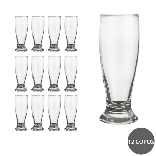 Imagem de Jogo 12 copos Vidro Tradicional Nadir Bar Chopinho 300 ml