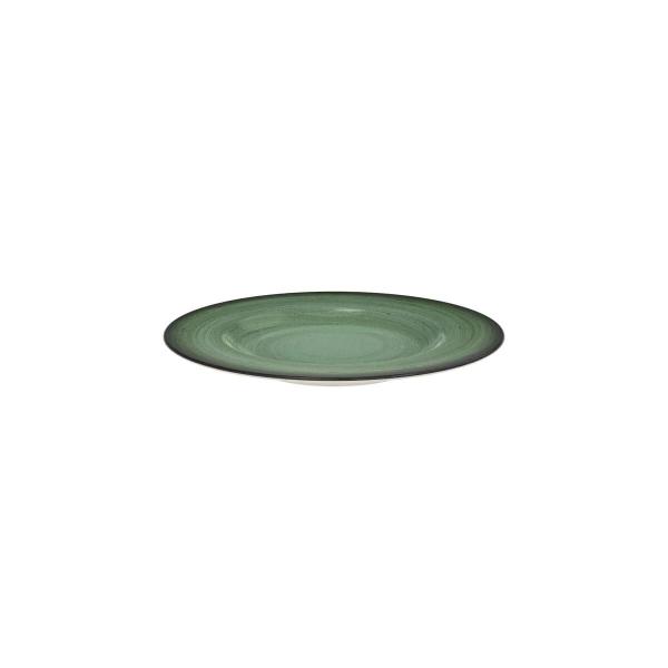 Jogo 12 Pratos Sobremesa Tramontina Porcelana 21cm Rústico Verde Imagem de Jogo 12 Pratos Sobremesa Tramontina Porcelana 21cm Rústico Verde