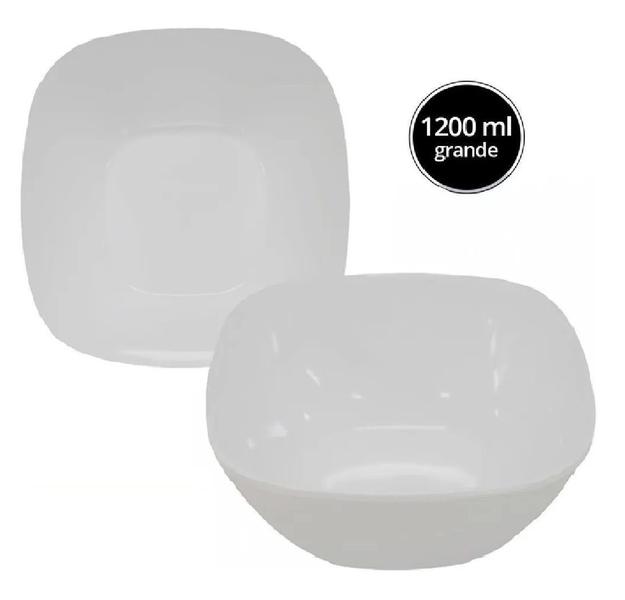 Jogo 12 Saladeira Quadrada em Melamina 1200ml Tigela Grande - Sk Imagem de Jogo 12 Saladeira Quadrada em Melamina 1200ml Tigela Grande