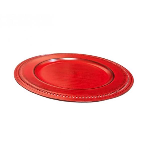 Imagem de Jogo 12 Sousplat Vintage 33 CM Vermelho - Paramount