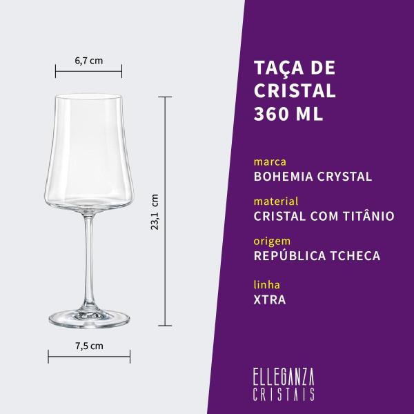 Imagem de Jogo 12 Taças Cristal Champagne E Vinho Branco Linha Xtra