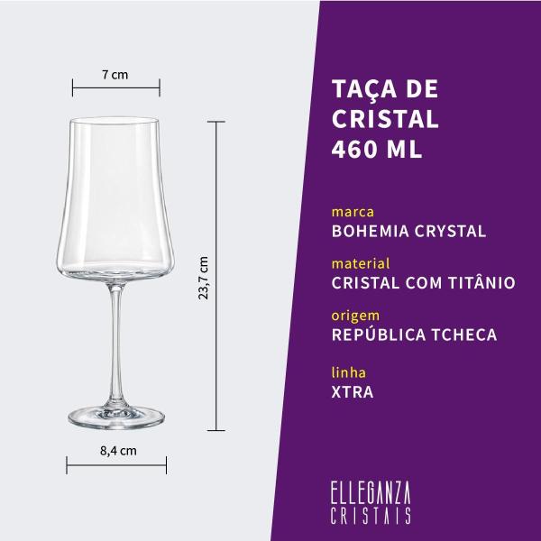 Imagem de Jogo 12 Taças Cristal Champagne E Vinho Tinto Linha Xtra