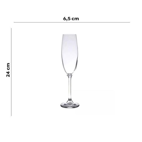 Imagem de Jogo 12 Taças Cristal para Champagne Gastro/Colibri 220ml