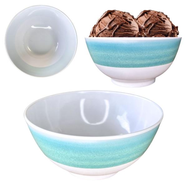 Imagem de Jogo 12 Tigelas Bowl Melamina 700ml Cumbuca Luxo Decorada