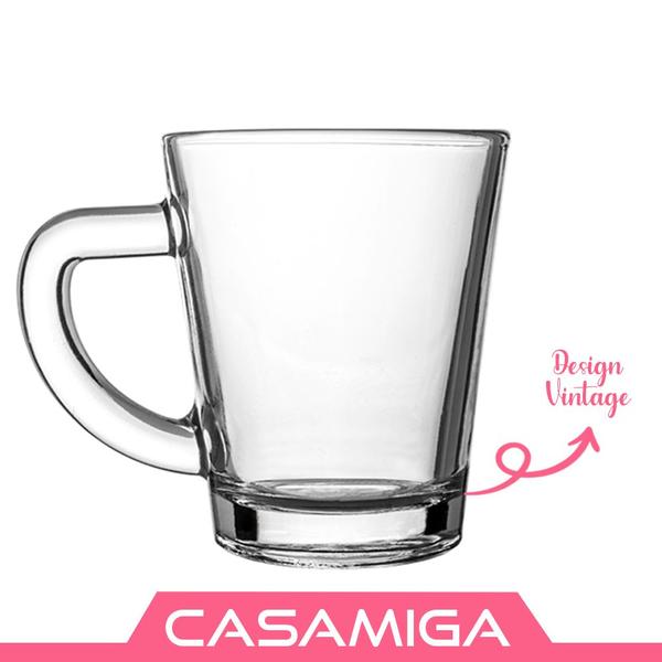 Imagem de Jogo 12 Xícaras Café Vidro Casual 70ml Class Home