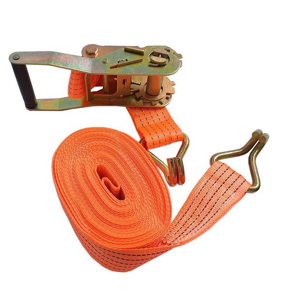 Jogo 2 Cintas de Amarração Catraca 10m x 50mm 3 Ton - CHARBS Imagem de Jogo 2 Cintas de Amarração Catraca 10m x 50mm 3 Ton - CHARBS