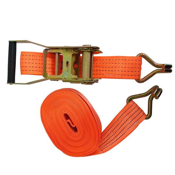 Jogo 2 Cintas de Amarração Catraca 10m x 50mm 3 Ton - CHARBS Imagem de Jogo 2 Cintas de Amarração Catraca 10m x 50mm 3 Ton - CHARBS