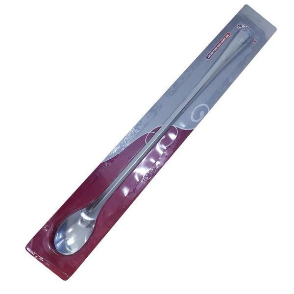 Imagem de Jogo 2 Colher 30 Cm Inox Para Mexer Suco Silver