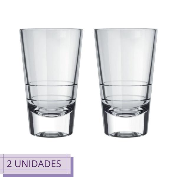 Imagem de Jogo 2 Copos de Shot 100ml Caninha Dose Tequila Whisky