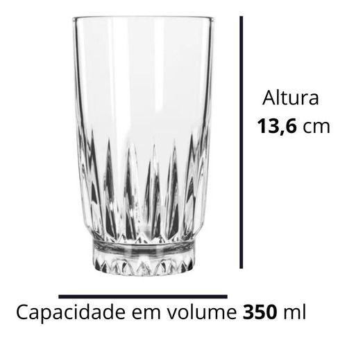 Imagem de Jogo 2 Copos De Vidro Long Drink Retrô Winchester 350ml