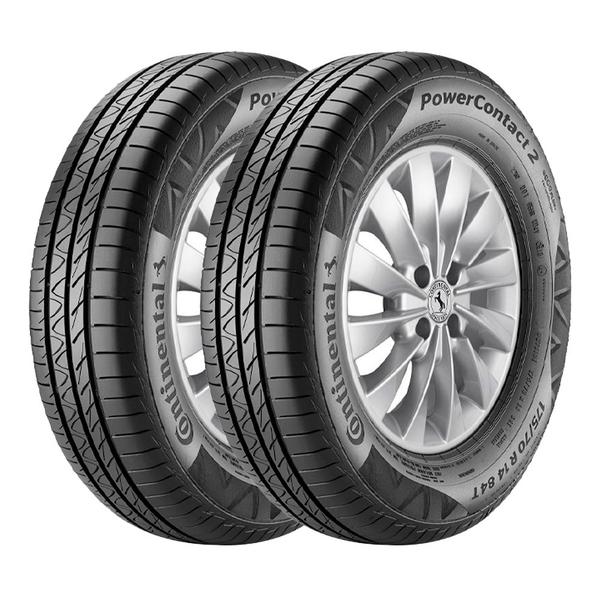 Imagem de Jogo 2 Pneus Continental Aro 15 PowerContact 2 195/60R15 88H