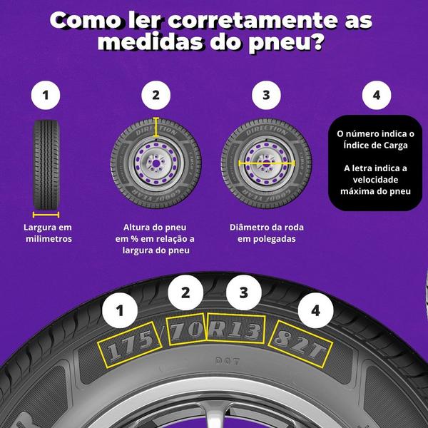 Imagem de Jogo 2 pneus goodyear aro 14 direction touring 2 185/70r14 88h