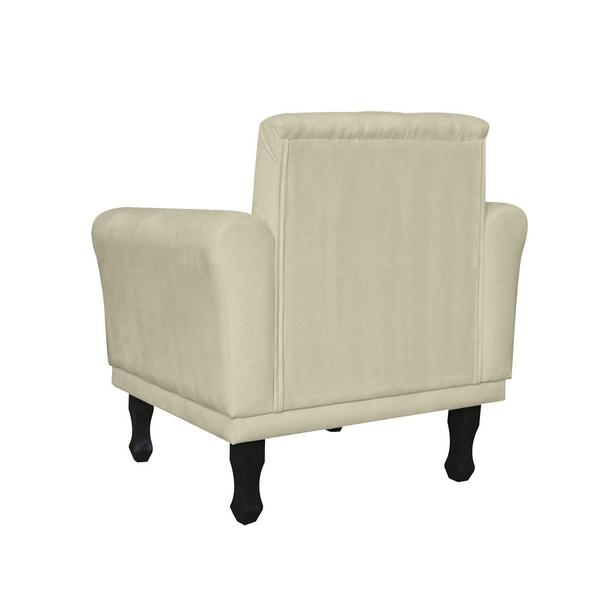 Imagem de Jogo 2 Poltronas Decorativas Para Sala de Espera Classic Corano Bege - LM DECOR