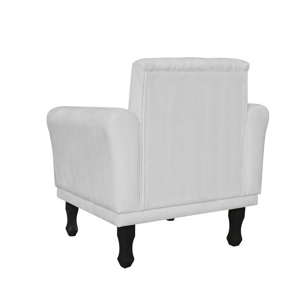 Imagem de Jogo 2 Poltronas Decorativas Para Sala de Espera Classic Corano Branco - DL Decor