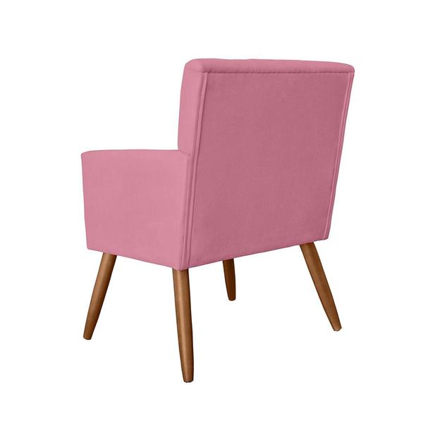 Imagem de Jogo 2 Poltronas Estofadas Para Quarto Closet Onix Suede Rosa Barbie - DL Decor