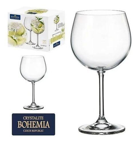 Imagem de Jogo 2 Taças Cristal Gin Tonica 620 Ml Bohemia Original C/nf