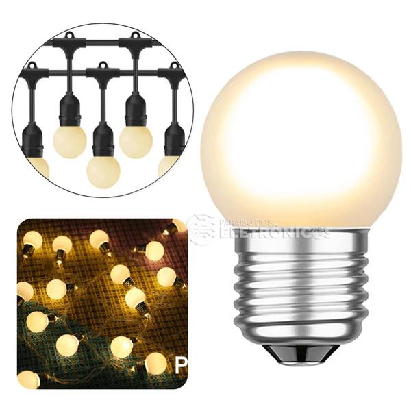 Imagem de Jogo 20 Lâmpadas Led Bolinha Decorativa G45 3w Resistente A Queda 61268