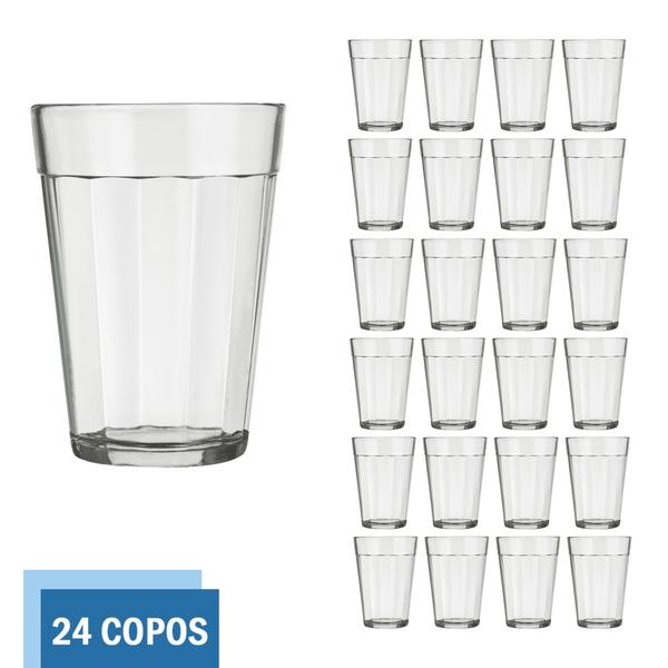 Imagem de Jogo 24 Copo Americano Clássico 190ml Vidro Café Chopp Nadir