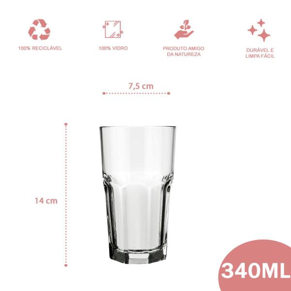 Imagem de Jogo 24 Copos 340ml Bristol Nadir Refri Suco Glamour