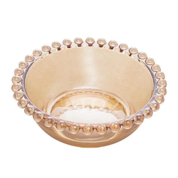 Jogo 3 Bowls de Cristal Pearl Âmbar Wolff 14x5cm Imagem de Jogo 3 Bowls de Cristal Pearl Âmbar Wolff 14x5cm