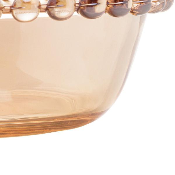 Jogo 3 Bowls de Cristal Pearl Âmbar Wolff 14x5cm Imagem de Jogo 3 Bowls de Cristal Pearl Âmbar Wolff 14x5cm