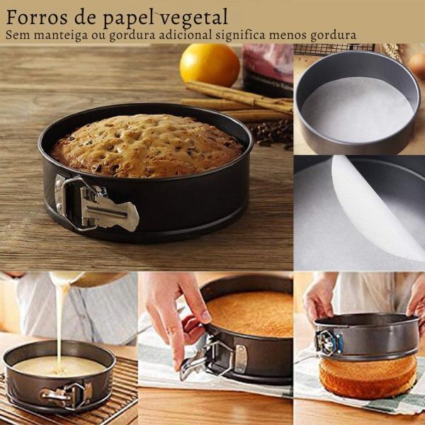 Jogo 3 Formas Para Bolo Torta C/ Fundo Removível Antiaderent - 123UTIL Imagem de Jogo 3 Formas Para Bolo Torta C/ Fundo Removível Antiaderent