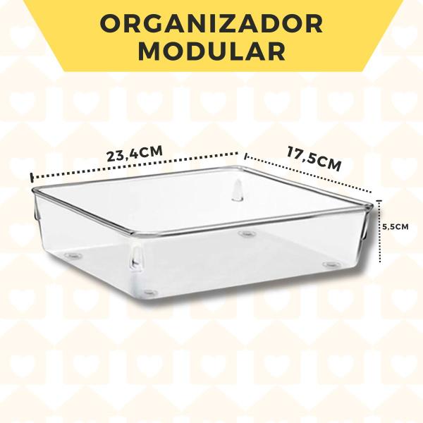 Imagem de Jogo 3 Organizadores Acessorios Modular 4 Multiuso Maquiagem