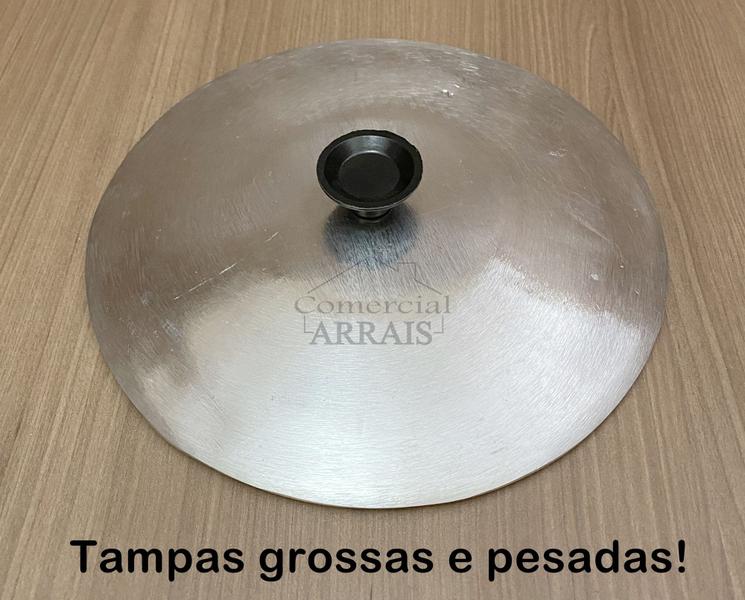 Jogo 3 Panelas Pequenas Nº16 Ao 20 Alumínio Batido Fundido Grosso - Arrais Imagem de Jogo 3 Panelas Pequenas Nº16 Ao 20 Alumínio Batido Fundido Grosso
