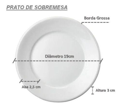 Imagem de Jogo 30 Pratos Sobremesa Restaurante Hotel Evento Porcelana