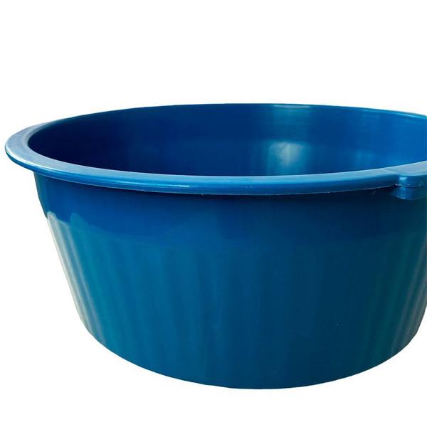 Imagem de Jogo 4 Bacia Plástica Multiuso 18Lts 39x19cm Azul Arqplast