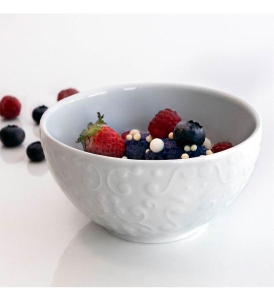 Jogo 4 Bowls Tigela + 4 Sobremesa Tassel Porcelana Germer - Porcelanas Germer Imagem de Jogo 4 Bowls Tigela + 4 Sobremesa Tassel Porcelana Germer