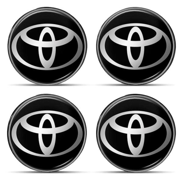 Imagem de Jogo 4 Emblema Adesivo Calota Toyota Resinado - 48mm