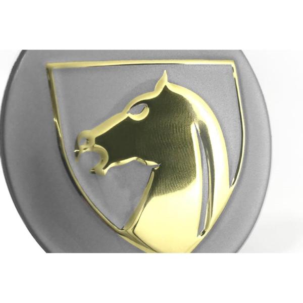 Imagem de Jogo 4 Emblema Roda Binno Dourado 58mm.