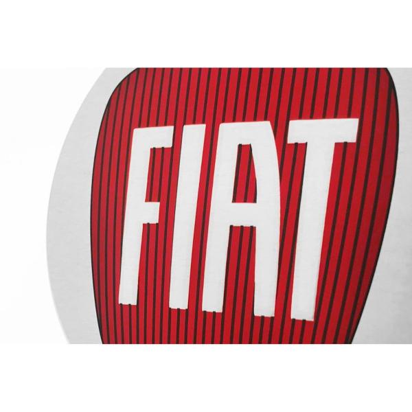 Imagem de Jogo 4 Emblema Roda Fiat Punto Vermelho 90mm.