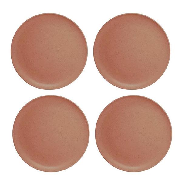 Jogo 4 Pratos Raso Terracota Fibra e PP Pine 27cm Wolff Imagem de Jogo 4 Pratos Raso Terracota Fibra e PP Pine 27cm Wolff