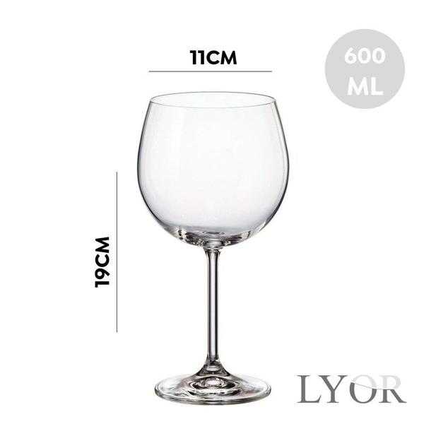 Imagem de Jogo 4 Taças Gin Cristal Ecológico Transparente 600ml Lyor