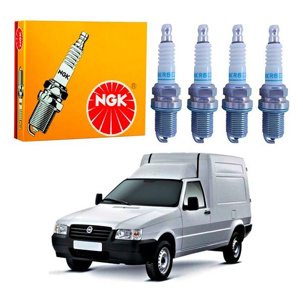 Imagem de Jogo 4 Velas Original Ngk Fiorino 1.3 2003 A 2013