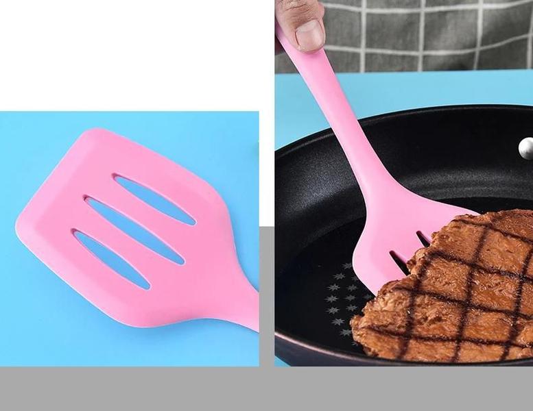 Imagem de Jogo 5 Colheres De Silicone  Utensílios Cozinha