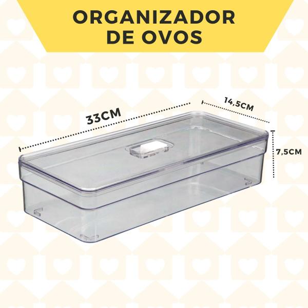 Imagem de Jogo 5 Organizadores Retangular C/ Tela Para Guardar Alimentos