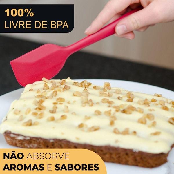 Imagem de Jogo 5 Peças Utensílios De Silicone Espátulas Pincel Fouet