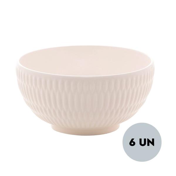 Imagem de Jogo 6 Bowls de Porcelana New Bone Toledo Branco 15cm Lyor