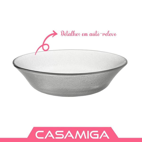 Imagem de Jogo 6 Bowls Vidro Transparente Acquamarine 15Cm