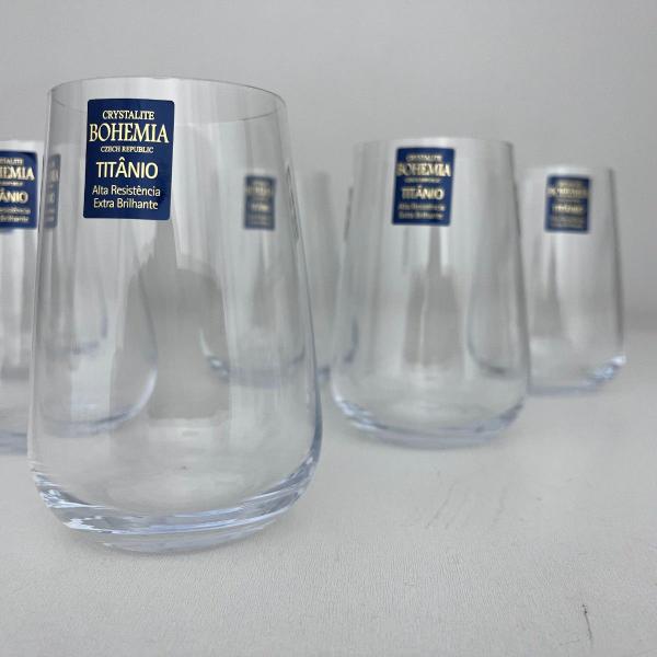 Imagem de Jogo 6 Copos Cristal Whisky Drinks 300ml Bohemia Linha Ardea