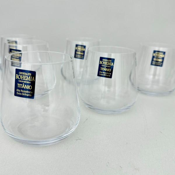 Imagem de Jogo 6 Copos Cristal Whisky Drinks 320ml Bohemia Linha Ardea