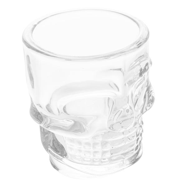 Imagem de Jogo 6 Copos Shot Cachaça Whisky Tequila Caveira Lyor 50 Ml