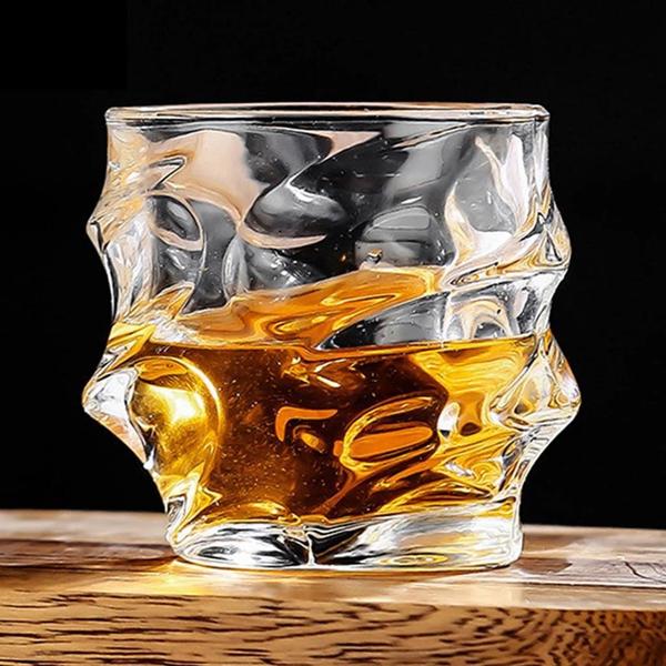 Imagem de Jogo 6 Copos Whisky Vidro Licor Luxuoso Sofisticado 330Ml